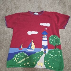 Quacker Factory Womens Nautical Knit Sweater